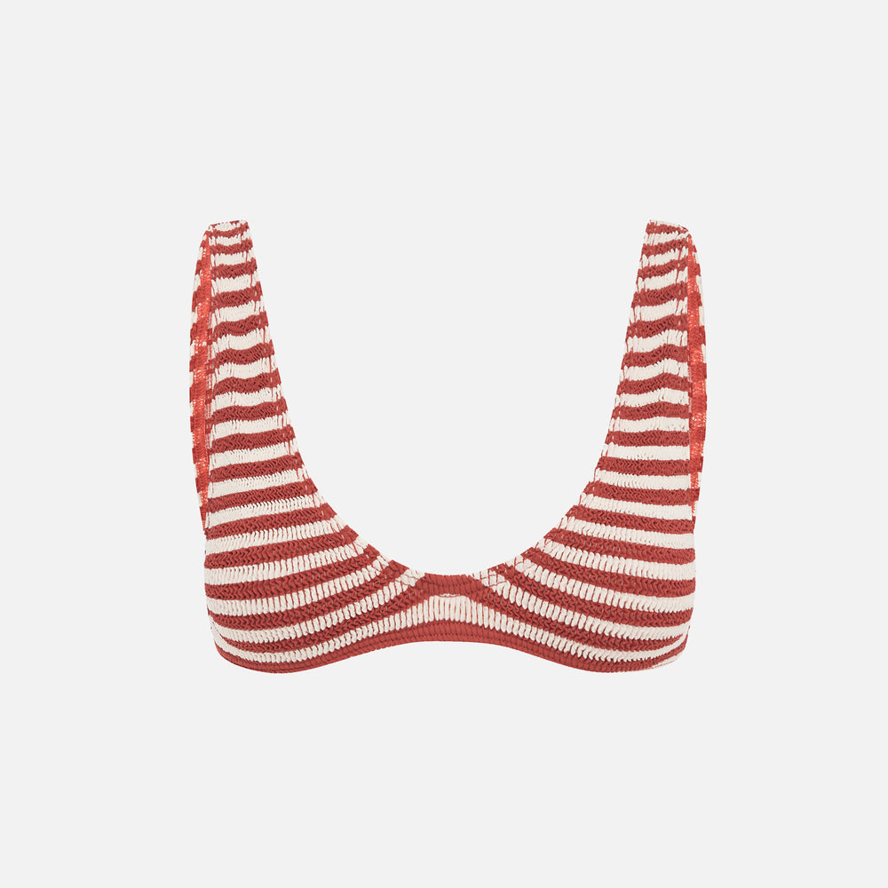 

Топ бикини Bond Eye Scout Crop, цвет Rooibos Stripe