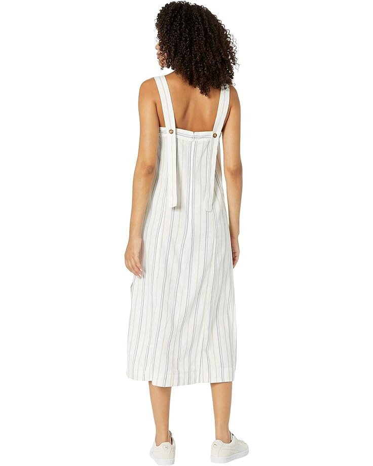 

Платье Madewell Linen-Cotton Princess-Seamed Midi Dress in Stripe, цвет Desert Dune