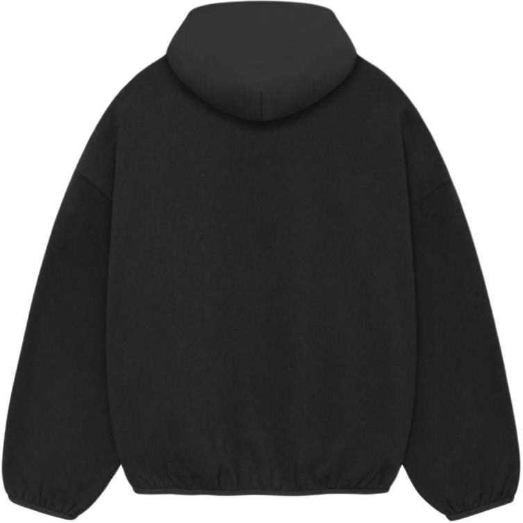 Худи из нейлонового флиса из основной коллекции Fear Of God Essentials, темный wood черный/черный — фото 3
