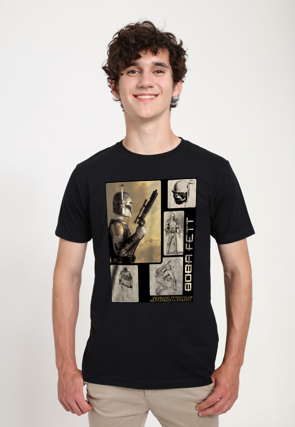 

Футболка с принтом STAR WARS: CLASSIC BOBAFETT Star Wars, черный