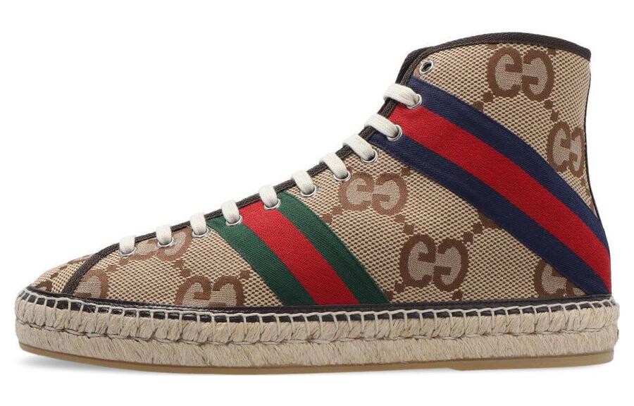 

Эспадрильи мужские высокие бежевые Gucci