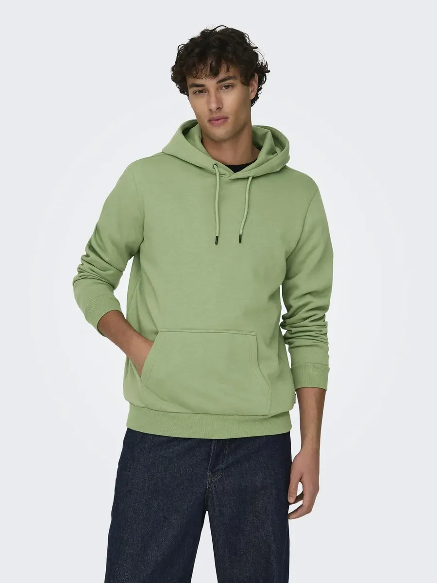 

Толстовка ONLY & SONS с капюшоном "ONSCERES HOODIE SWEAT NOOS", цвет Hedge Green