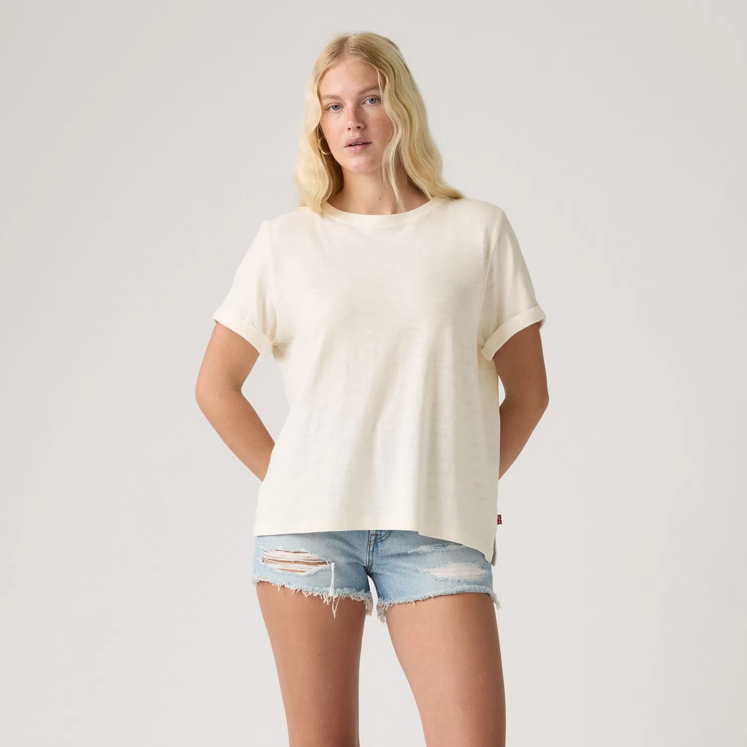 Футболка с коротким рукавом Julie Slub Levi's, White — фото 3