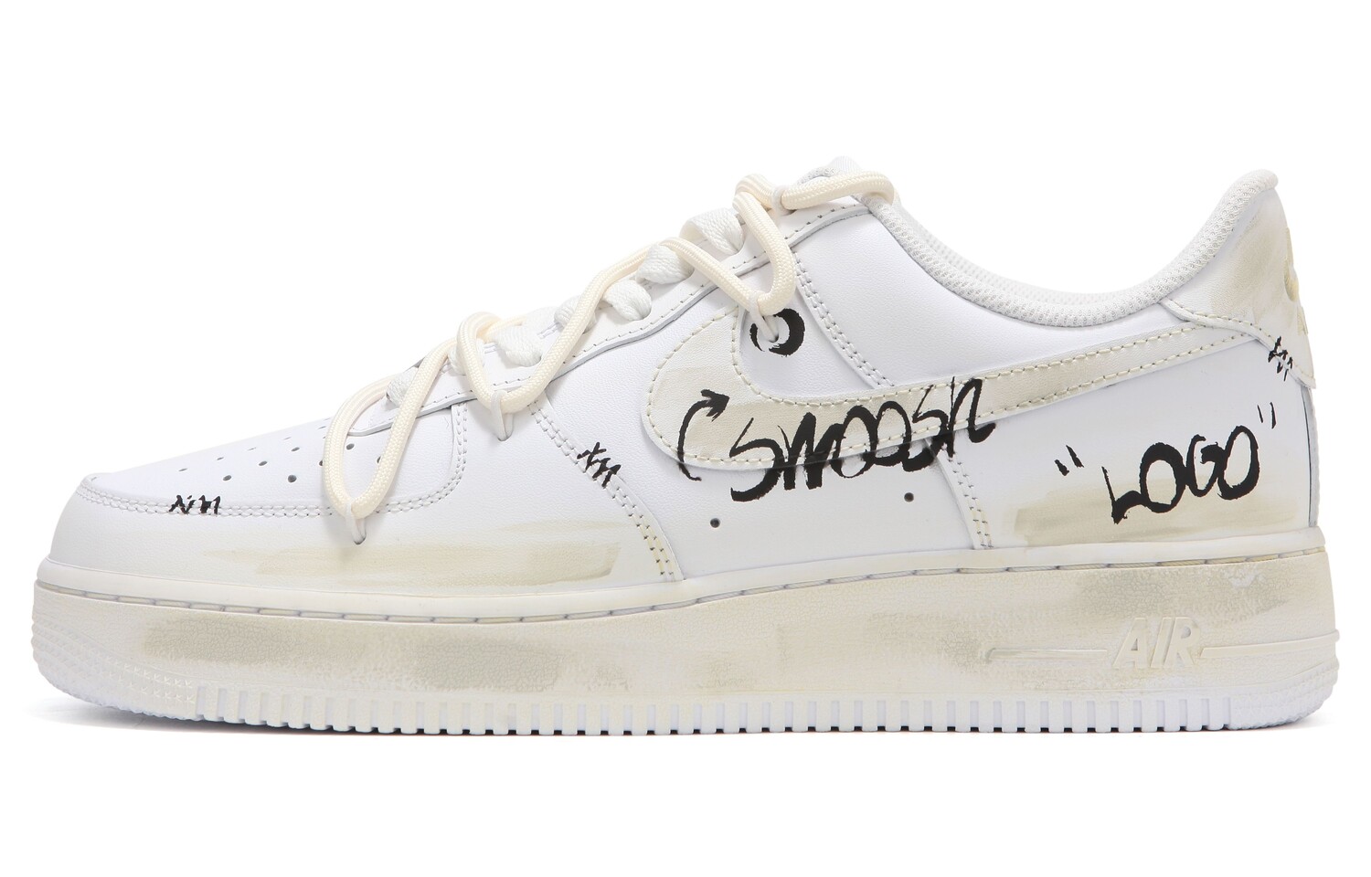 

Кроссовки Nike Air Force 1 Skateboard Shoes Men Low-Top White Beige