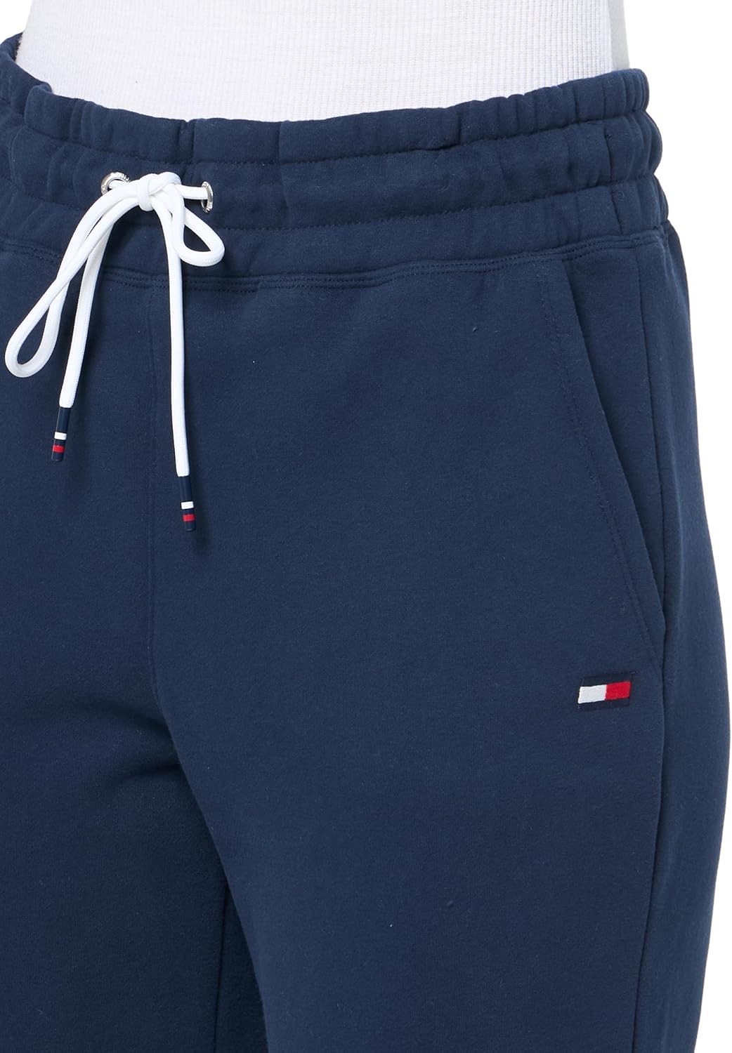 Женские флисовые джоггеры Tommy Hilfiger с завязкой на поясе, Navy — фото 3