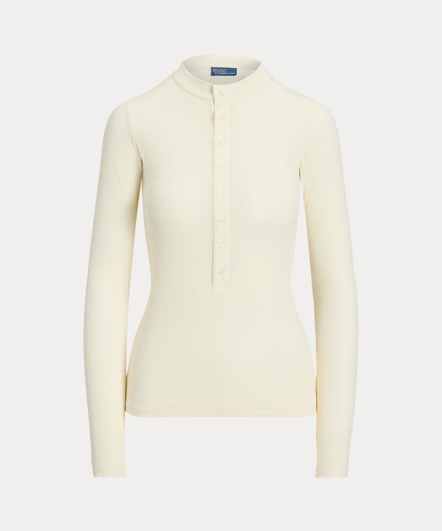 Рубашка-поло из ребристого хлопка Polo Ralph Lauren, 100 White
