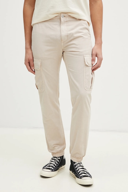 

Хлопковые брюки Tommy Jeans, бежевый