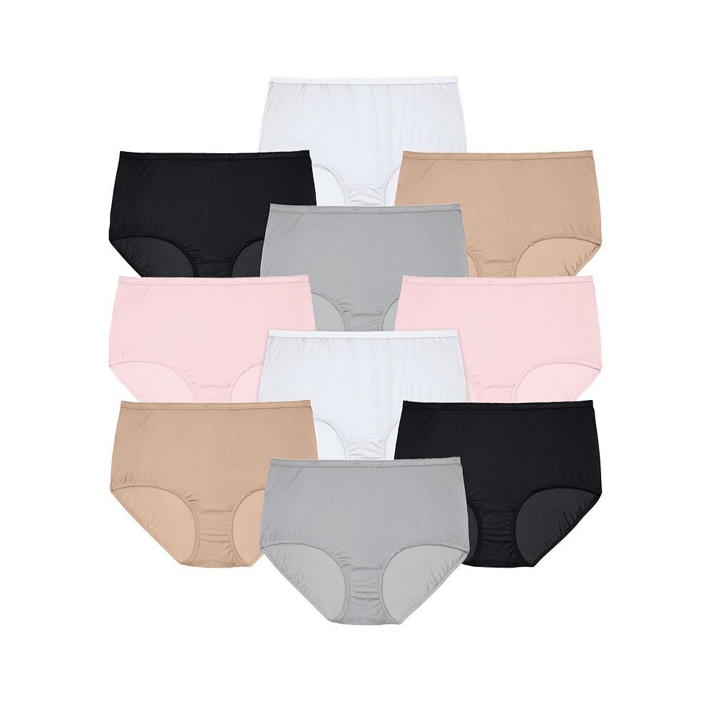 

Женские нейлоновые трусы больших размеров Comfort Choice, упаковка из 10 шт.