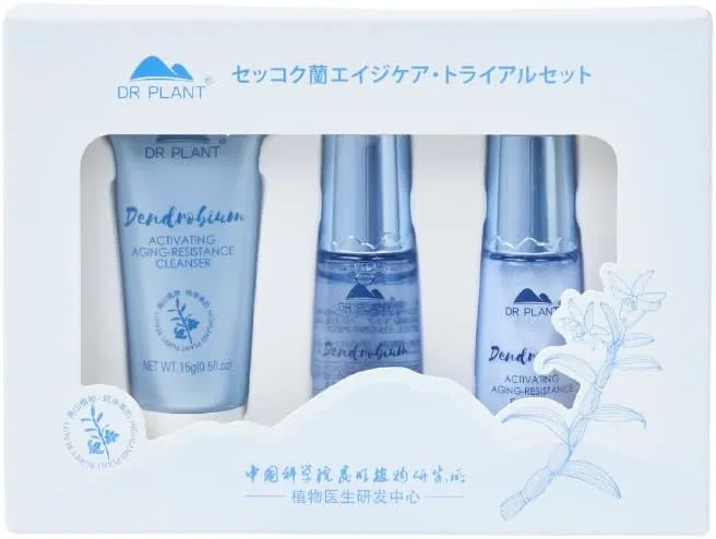 Набор для ухода за возрастной кожей DR PLANT Sekkoku Orchid, 3 предмета