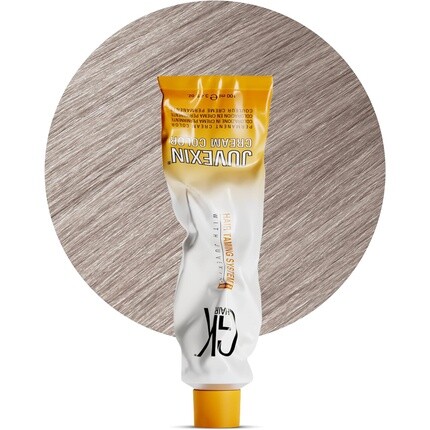 

GK HAIR Global Keratin Профессиональная крем-краска для волос в тюбике 3,4 жидких унции 100 мл Питательные очищающие краски для укладки Высокоэффективный долговечный полуперманентный натуральный тонер Краска Ash 10.1 Platinum Blonde