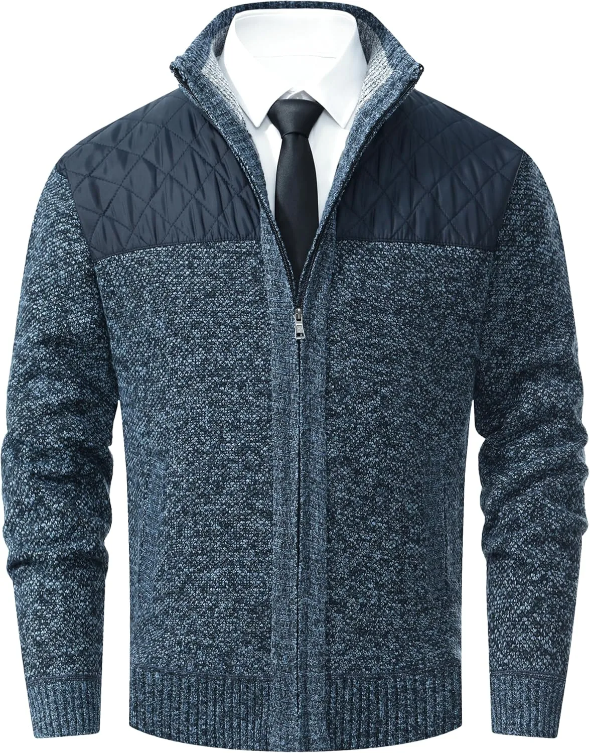 

Vcansion мужской классический кардиган с воротником стойкой slim fit