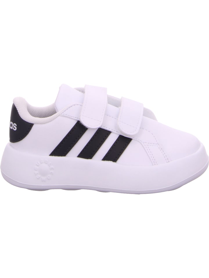 Кроссовки на шнуровке adidas Lowtop-Sneaker Grand Court 2.0 CF l, цвет cloud white/core black/cloud white — фото 3