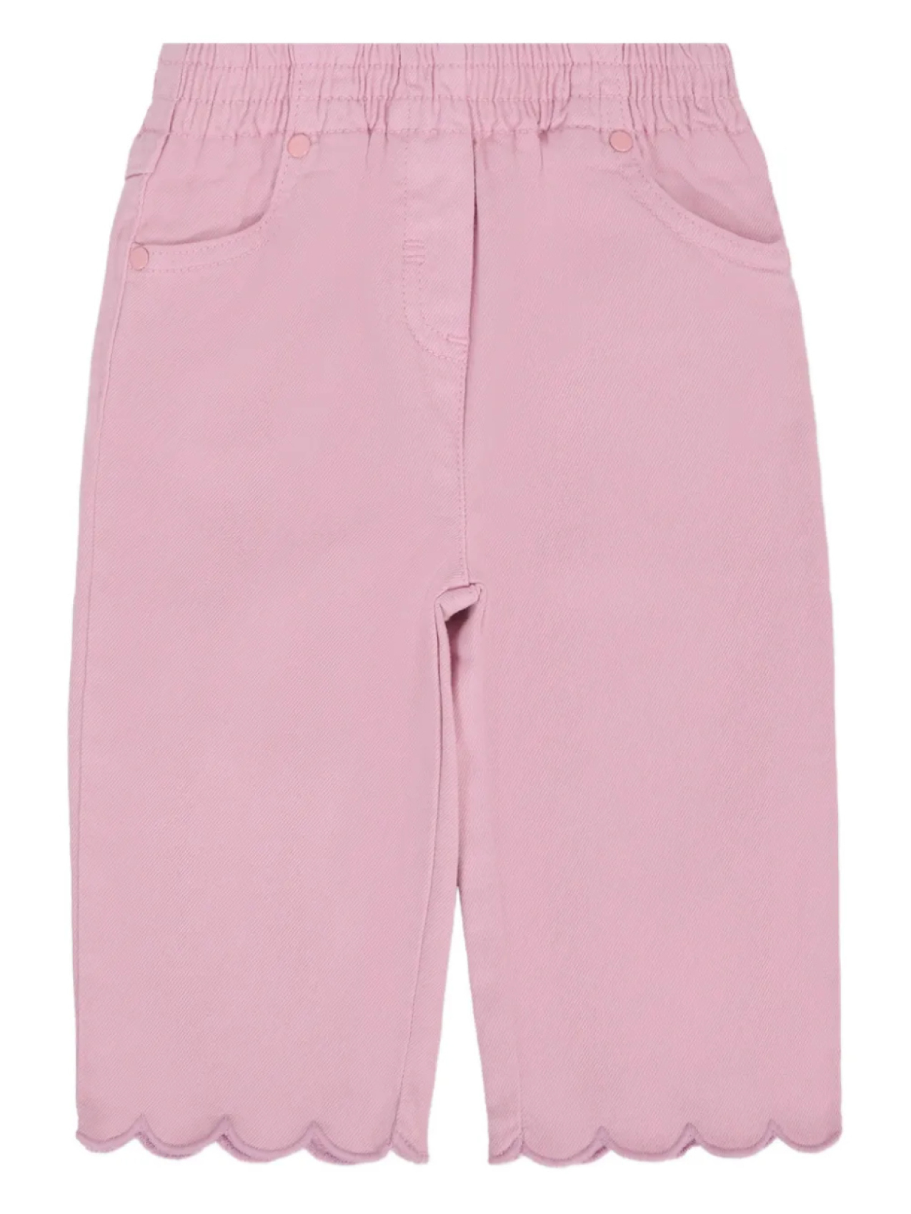

Брюки Stella McCartney Kids с фестончатым краем, розовый