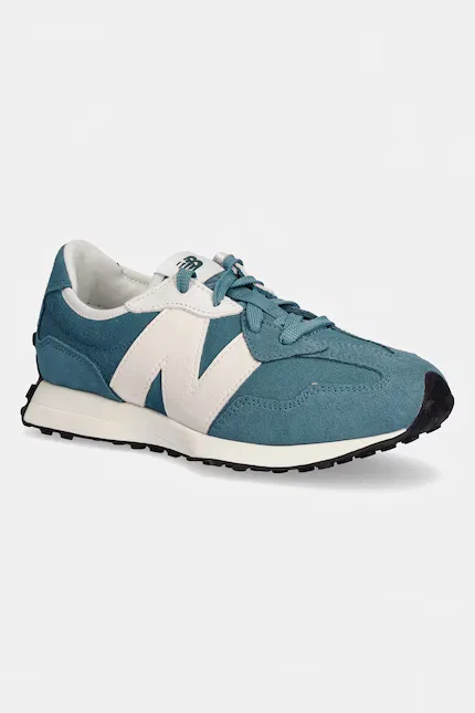 Кроссовки 327 замшевые New Balance, бирюзовый