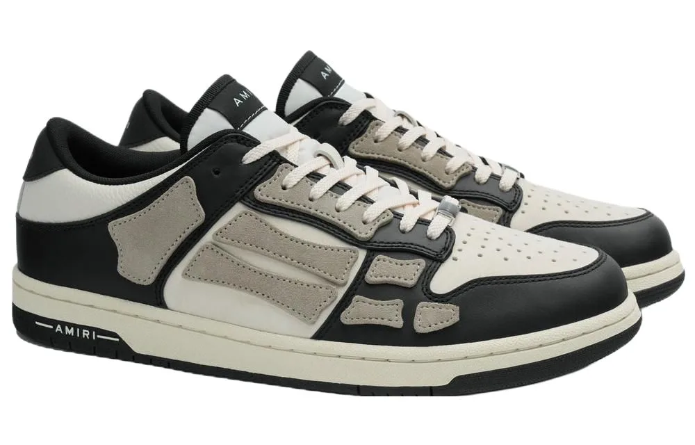 AMIRI Кроссовки Skel Low Top Low Black Alabaster — фото 3
