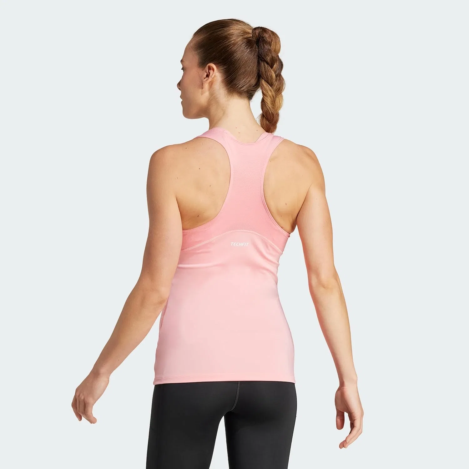 Топ спортивный adidas, цвет Semi Pink Spark — фото 4