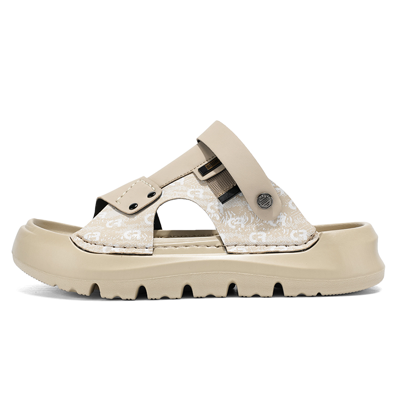 

Shiozawa Пляжные шлепанцы Men's Black Beige Green