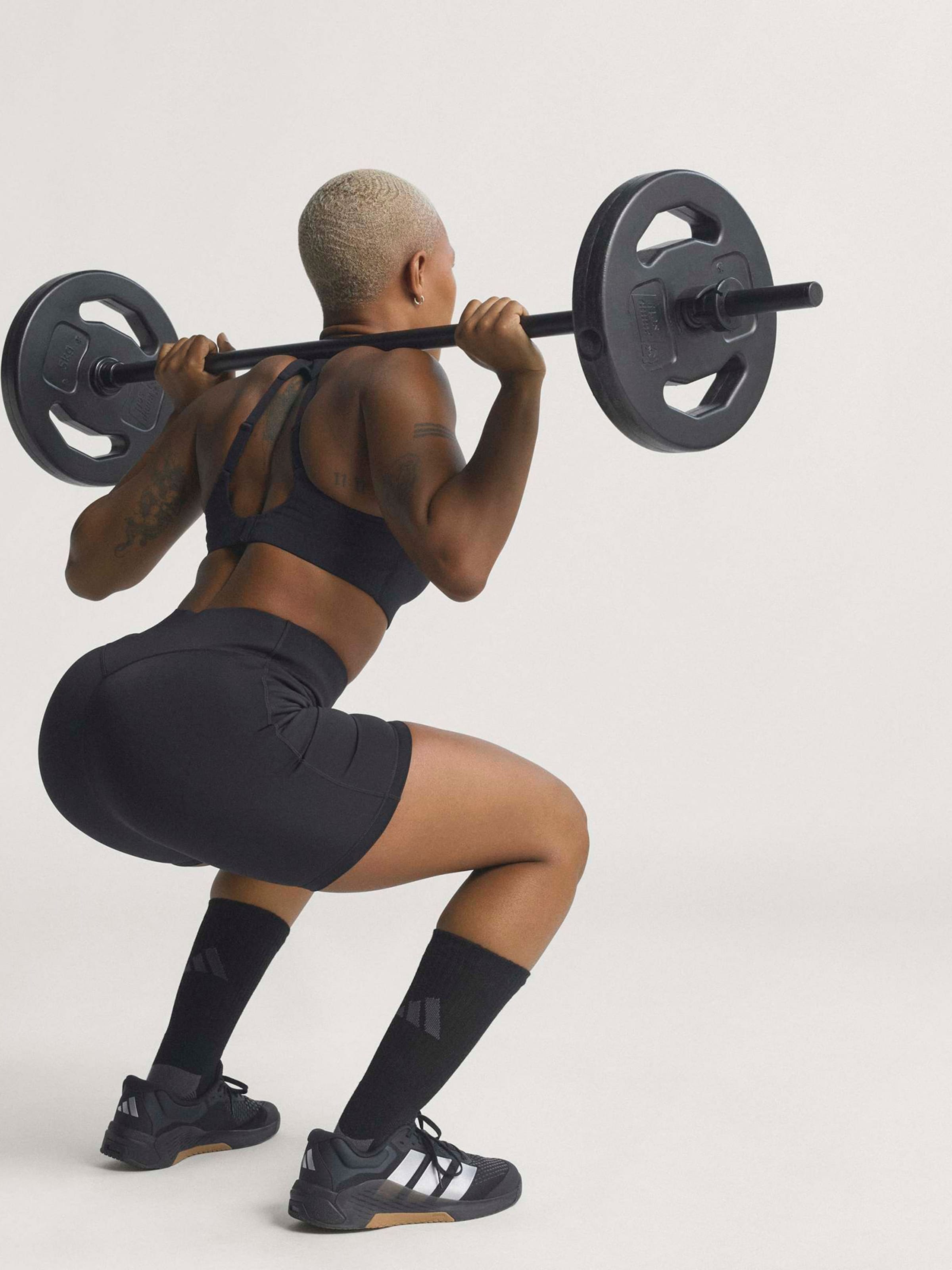 Adidas Performance Узкие спортивные шорты 'OPT PWR' в черном цвете — фото 3