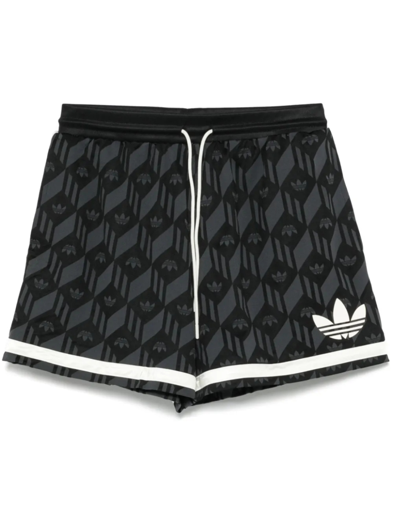 

Adidas спортивные шорты с узором Trefoil, черный