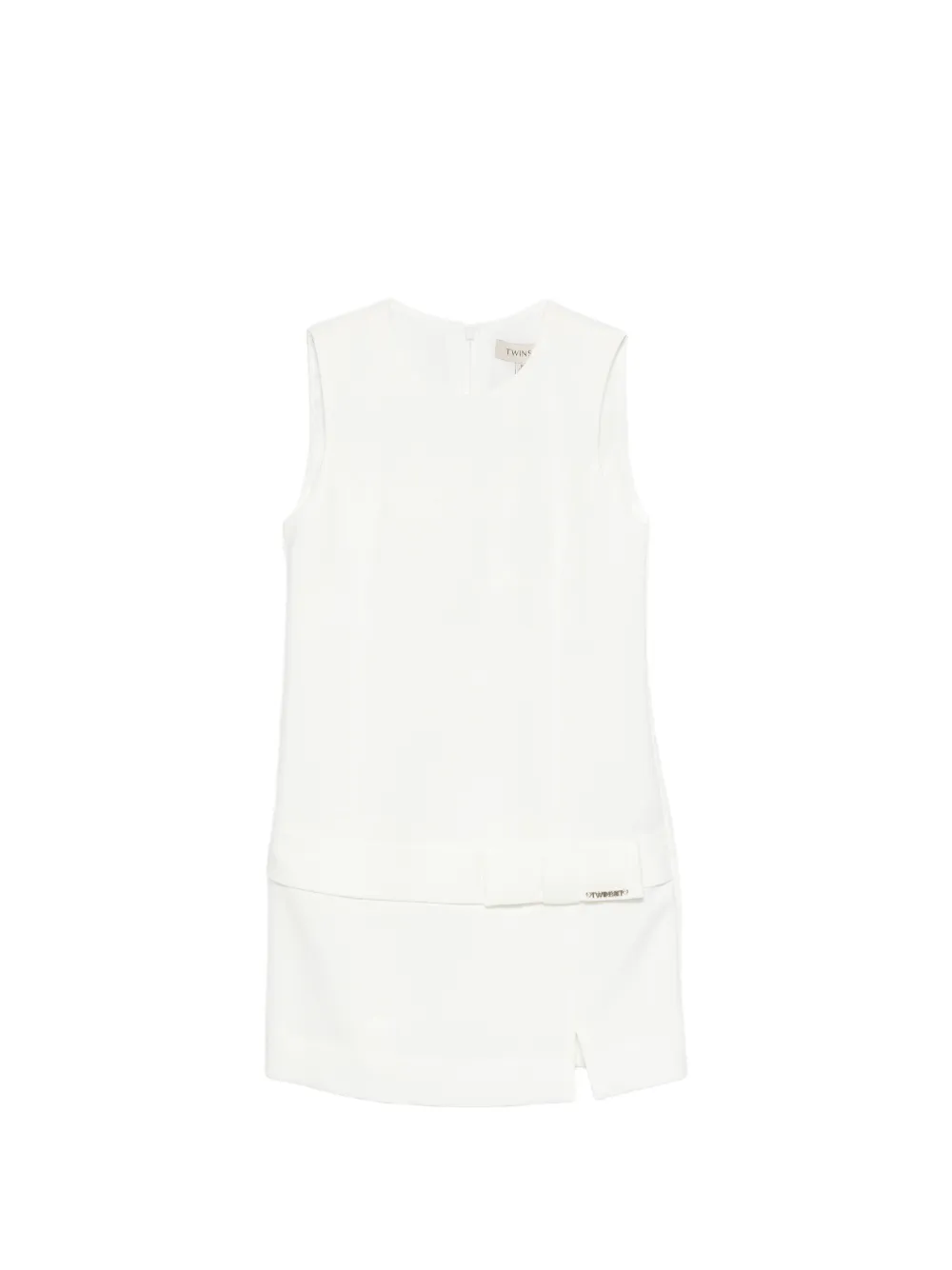 

Платье без рукавов с бантом Twinset Kids, белый