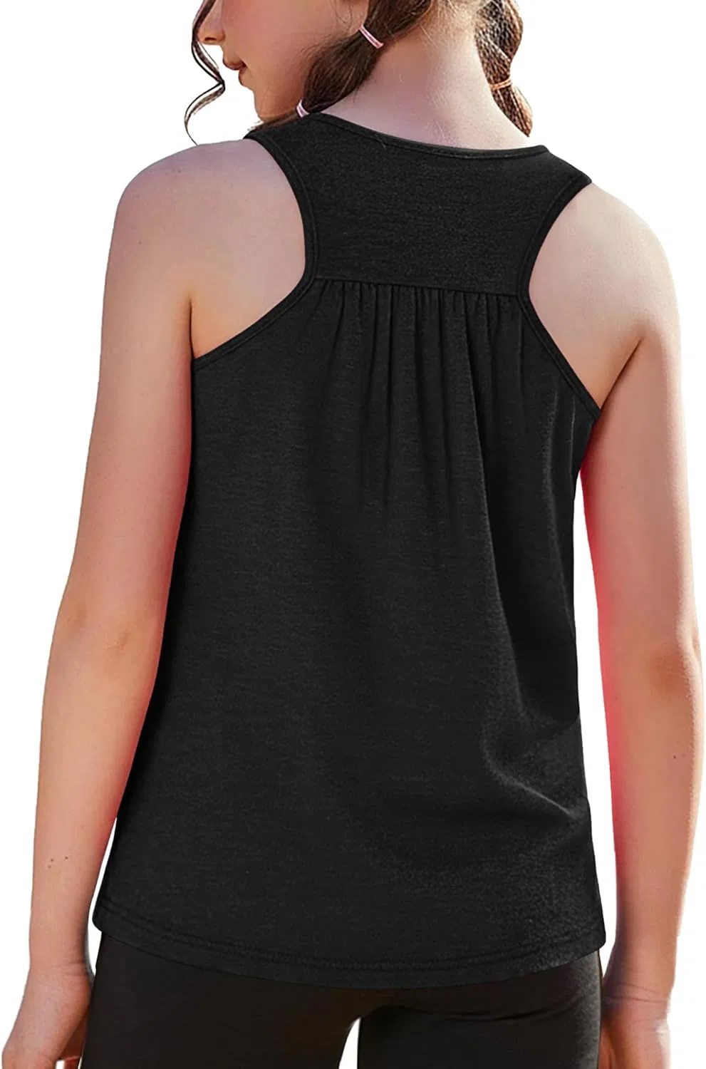 Топ-майка для девочек Zaclotre, Athletic Tank Top, Black