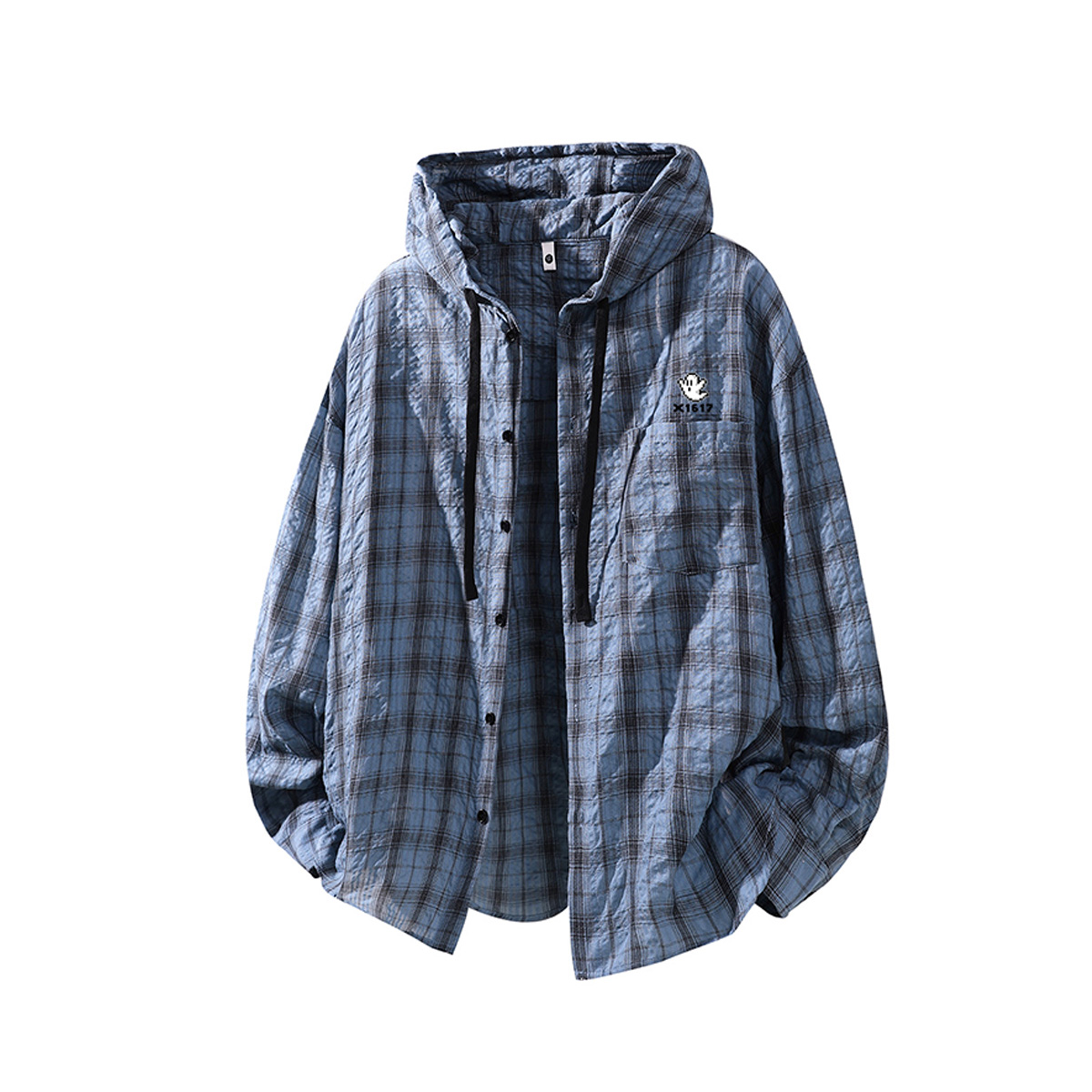 

Рубашка Unisex Lapel Moderate X1617, синий top