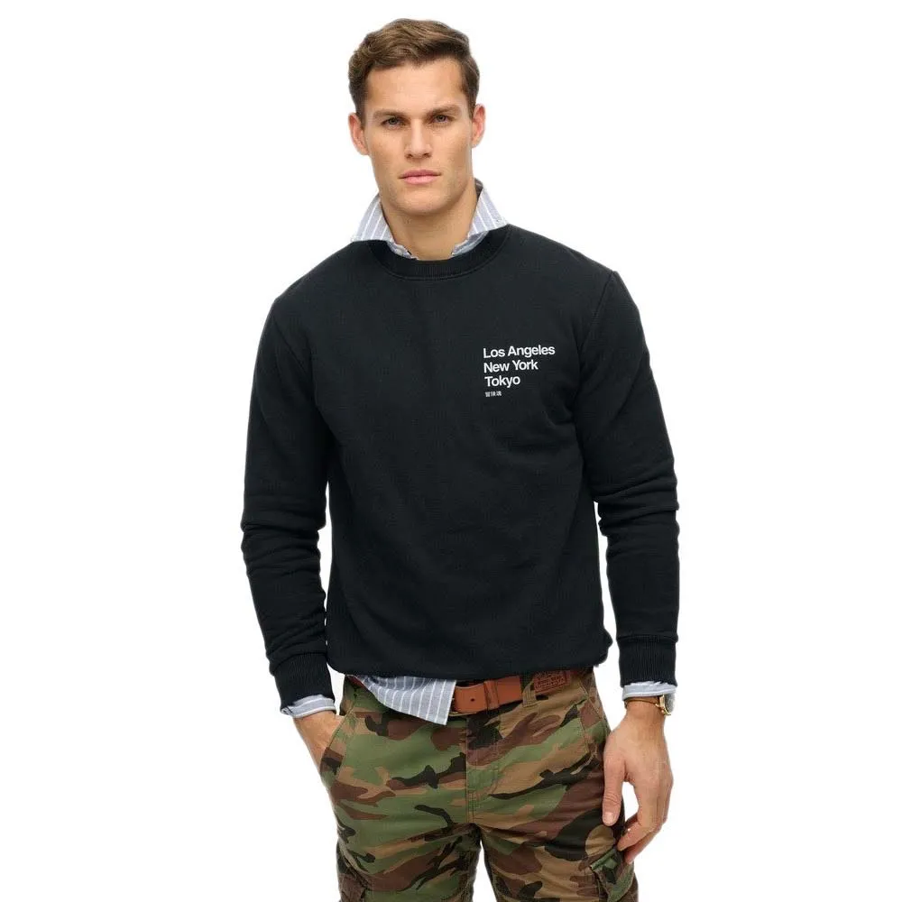 

Толстовка Superdry Core Logo City, черный