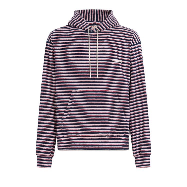 

Толстовка Marni Striped Terry Cloth 'Blumarine', синий