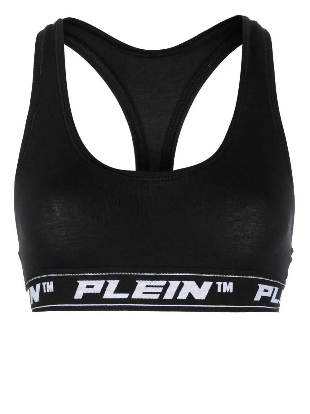 

Спортивный бюстгальтер с логотипом Philipp Plein, черный