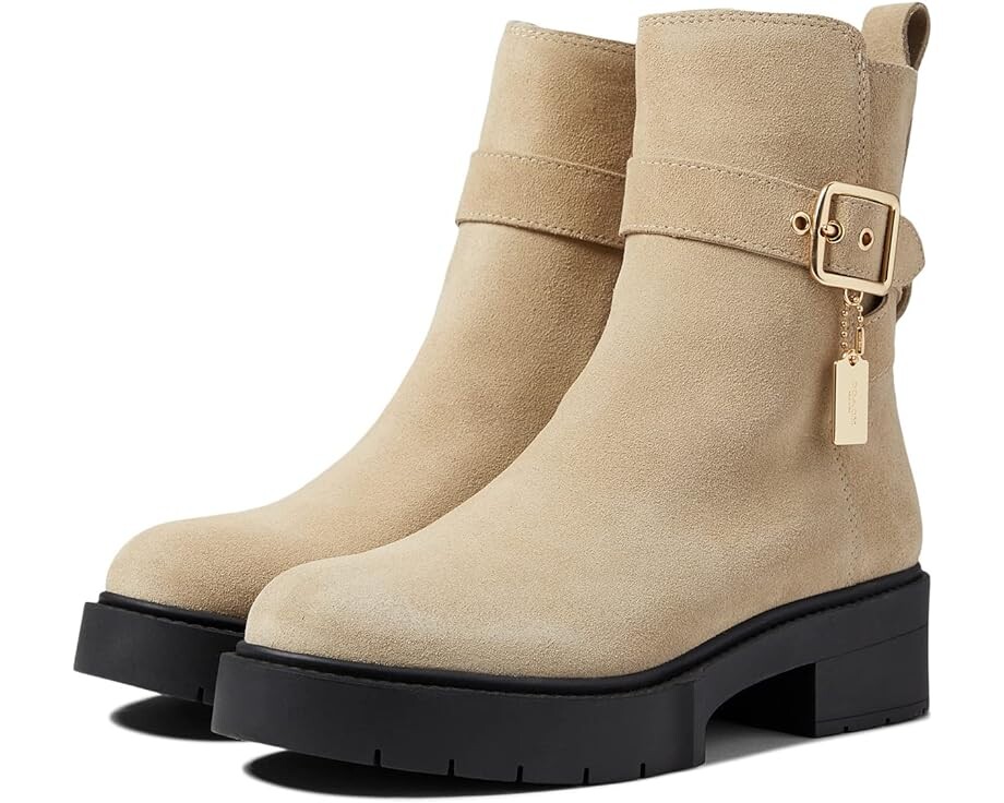 

Ботинки COACH Lacey Suede Bootie, цвет Oat