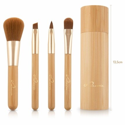 

Набор кистей для путешествий Luvia Travel Bamboo (золотой) — веганский