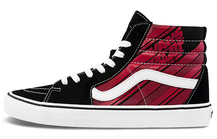 

Кроссовки Vans SK8 Skateboard Shoes Unisex High-Top Black/Red, Черный, Кроссовки Vans SK8 Skateboard Shoes Unisex High-Top Black/Red