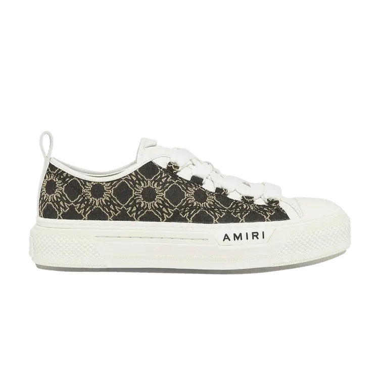 

Кроссовки Amiri Court Low, MA Quad Jacquard - Black Gold