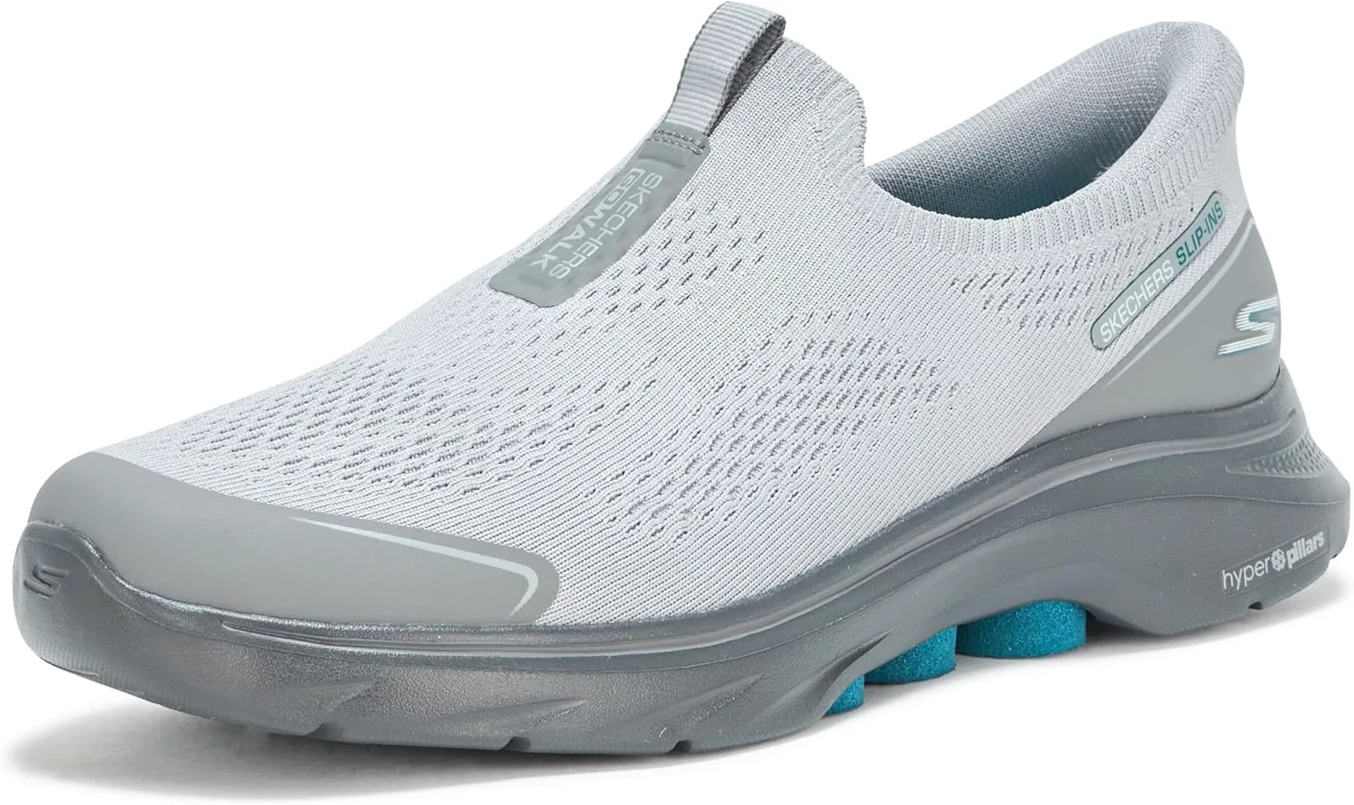 Мужские кроссовки Skechers Go Walk 7 без шнурков - легкая эволюция кроссовок, серый