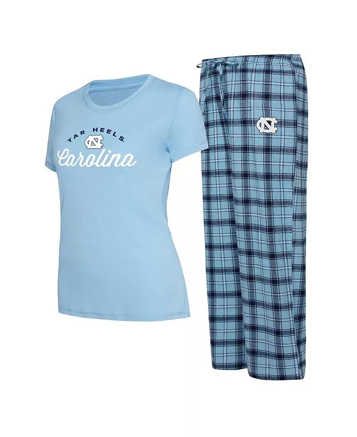 

Женский комплект для сна Carolina Blue, Navy North Carolina Tar Heels Arctic, футболка и фланелевые штаны Concepts Sport