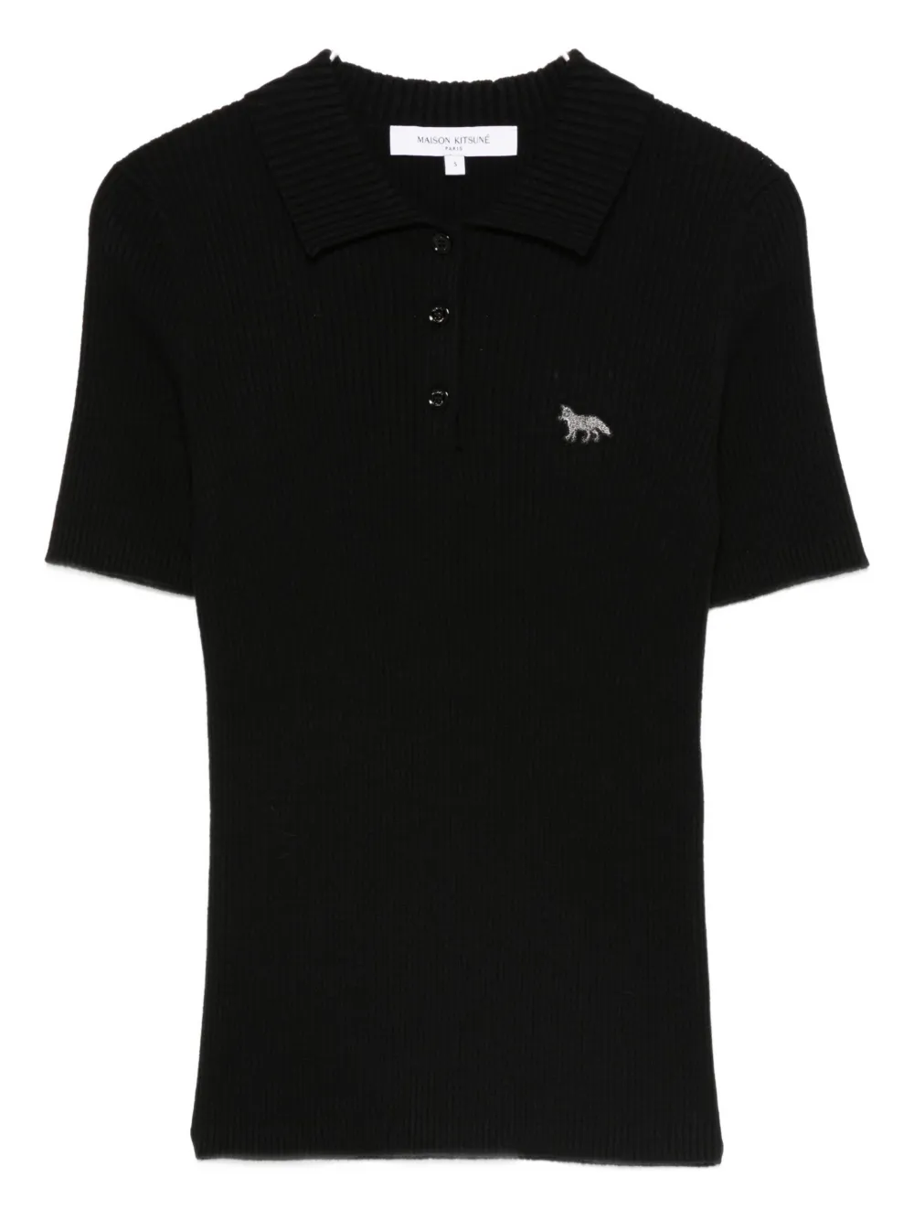 

Вязаное поло Maison Kitsuné, черный