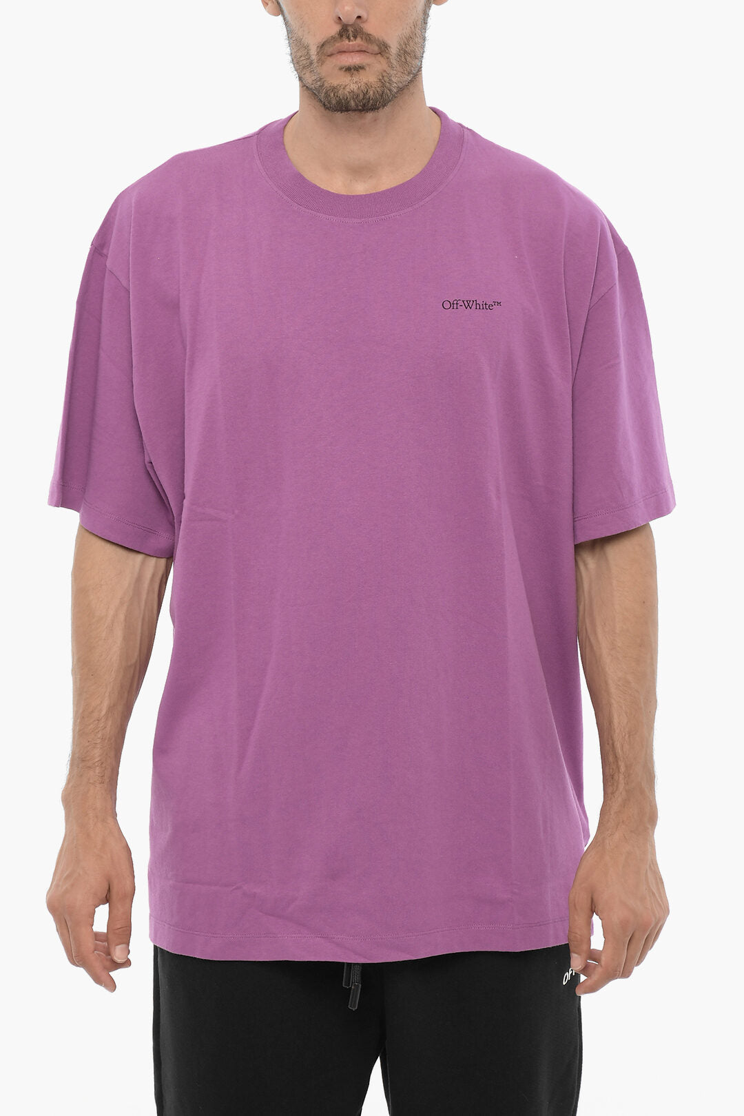 

Футболка Off-White Solid Color с круглым вырезом