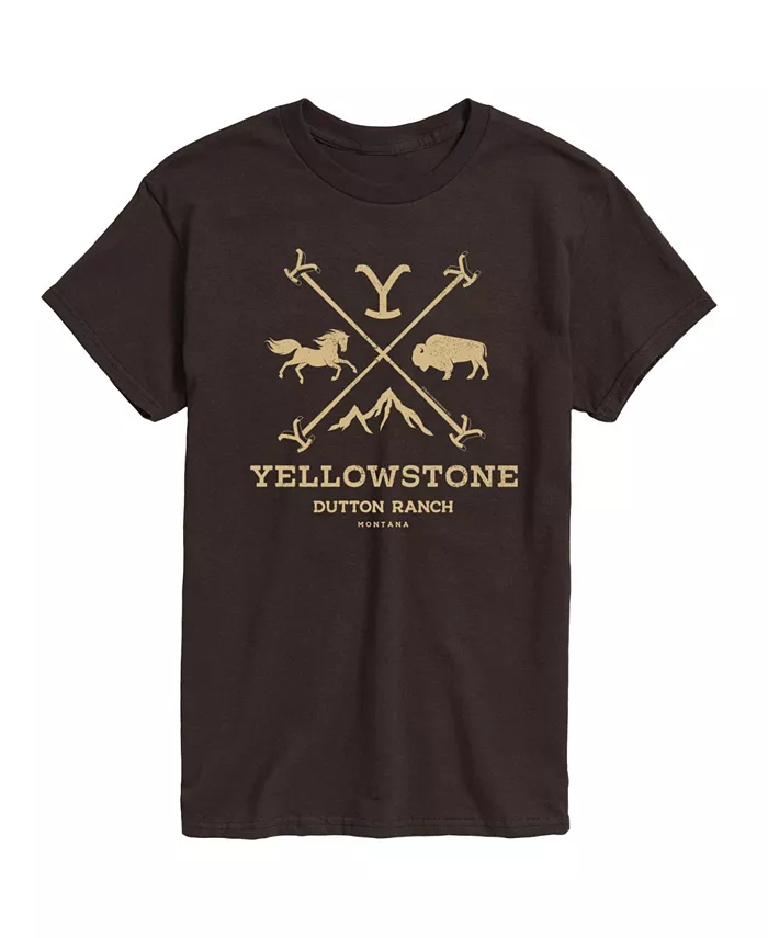 

Футболка мужская с коротким рукавом Hybrid Apparel Yellowstone AIRWAVES, коричневый