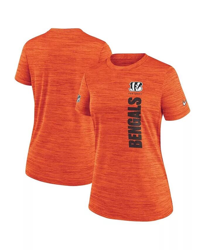 

Женская оранжевая футболка Cincinnati Bengals Velocity Performance Nike, оранжевый