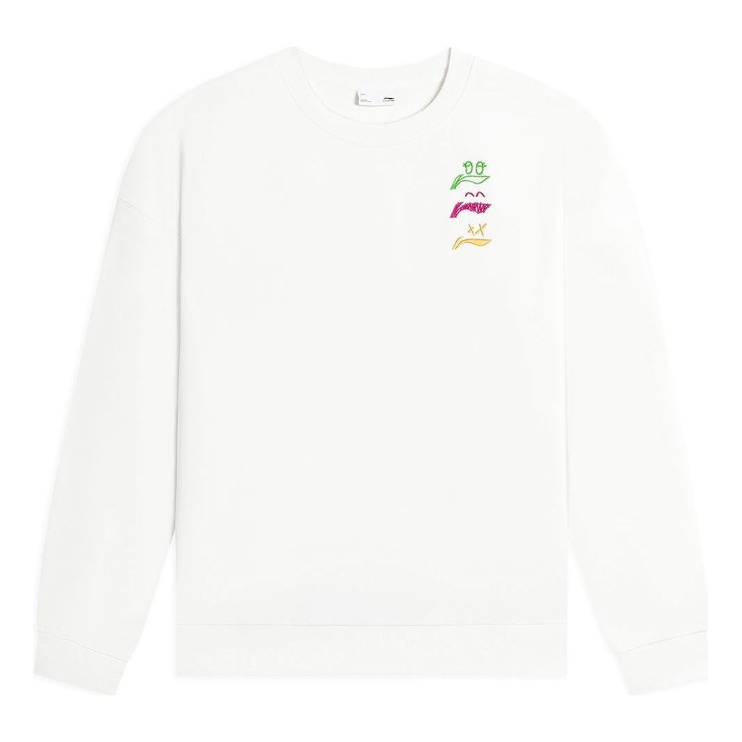 

Спортивная толстовка Li-Ning Anything Is Possible Graphic Sweatshirt 'White' AWDSF71-1, белый