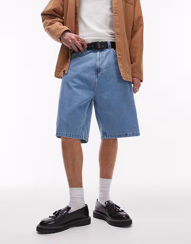 

Джинсовые шорты бренда Carhartt WIP светло-голубого цвета
