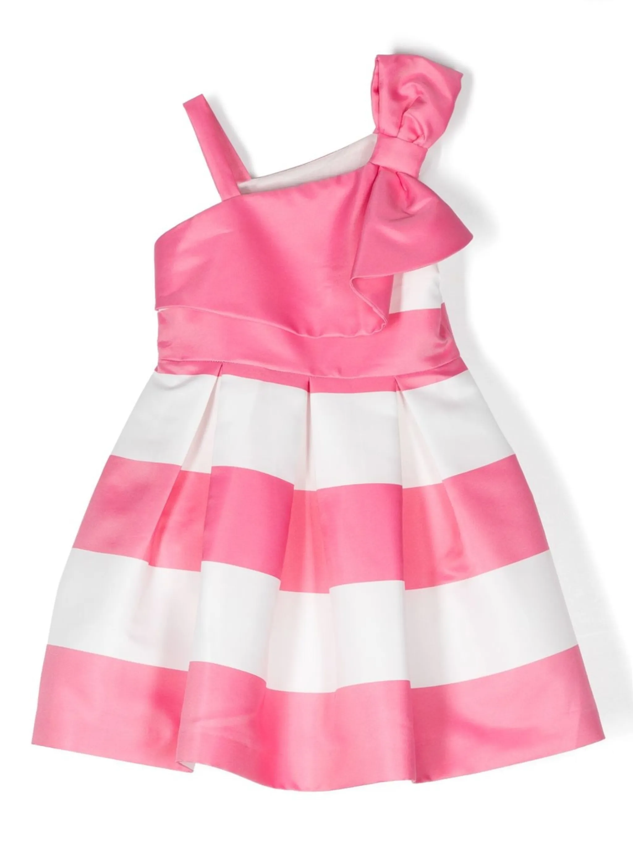 

Полосатое платье на одно плечо Abel & Lula, розовый