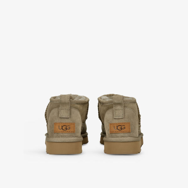 Классические ботинки Ultra Mini из замши и овчины Ugg, хаки — фото 4