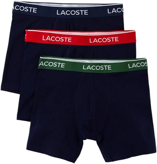 

Lacoste мужские боксеры 3 шт, Navy Blue/Green/Red/Navy