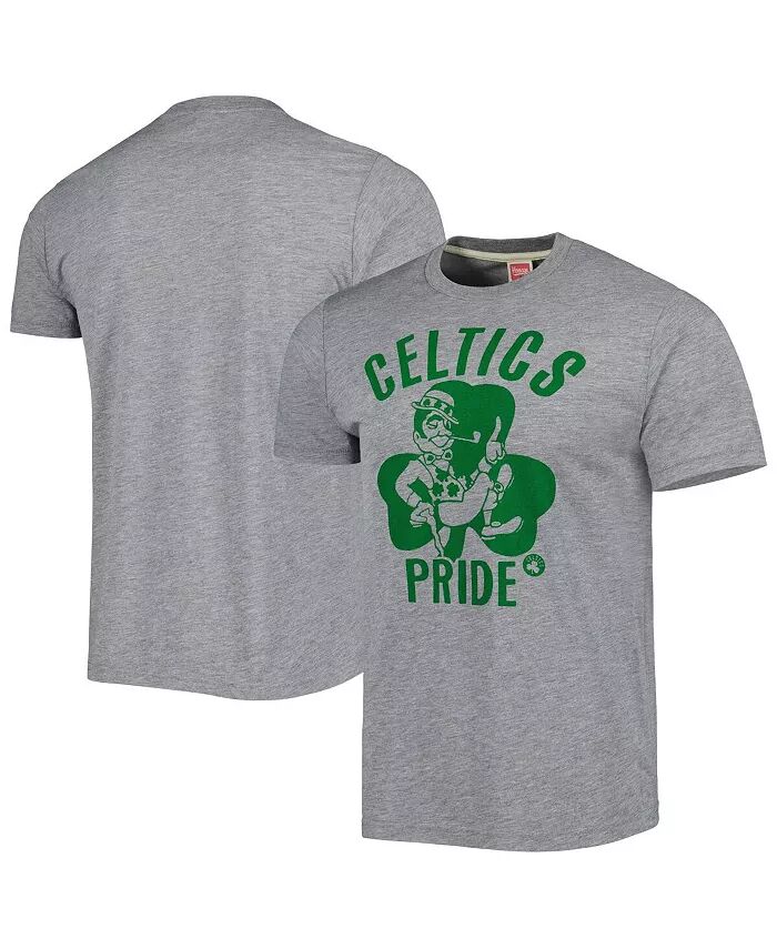

Мужская и женская футболка Heather Gray Boston Celtics Hometown Hyper Local Tri-Blend Homage