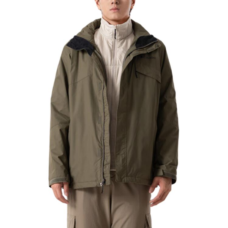 

Ветровка для походов мужская waterproof и теплая Columbia, зеленый