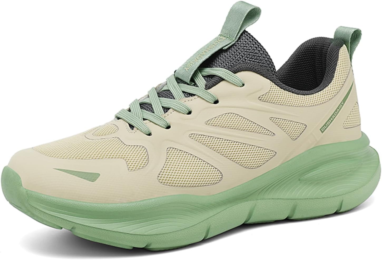 

Летние кроссовки для мужчин, мужские легкие модные кеды, дышащие спортивные туфли на шнуровке Generic, зеленый