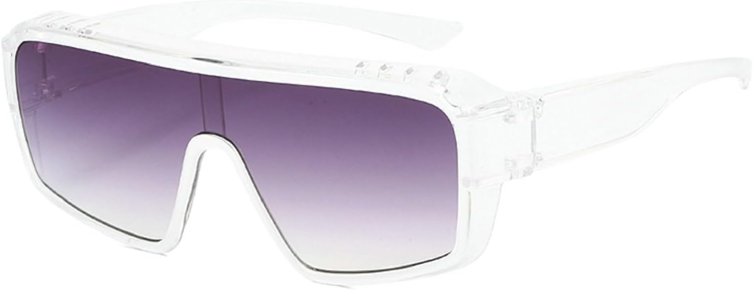 

Квадратные солнцезащитные очки для женщин, модные спортивные ветрозащитные очки с градиентным переходом цвета, большие солнцезащитные очки для мужчин, трендовые солнцезащитные очки mincl, Clear Grey