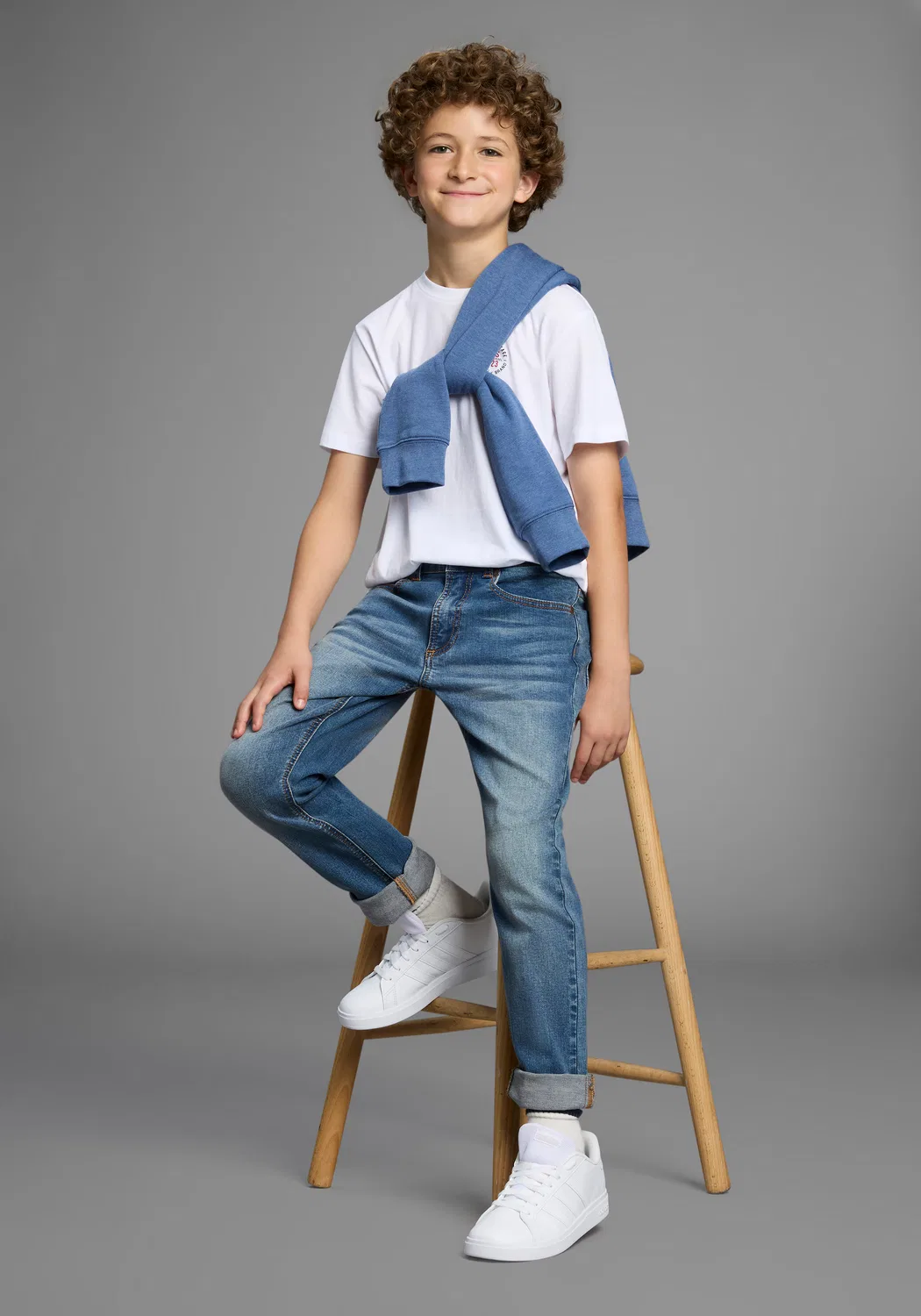 Обычные джинсы Kidsworld, Blue Denim — фото 4