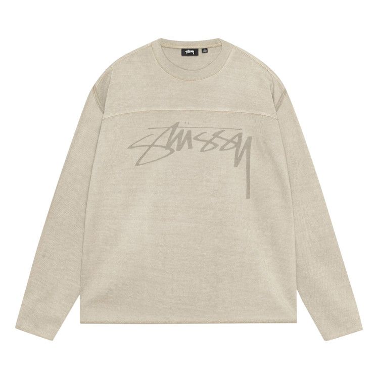 

Свитер Stussy Pigment Dyed Football Crew, Sand